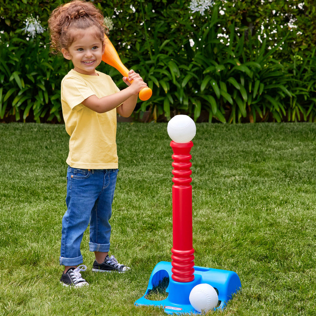 TotSports™ T-Ball Set - Young Player T-Ball Set Designed for Solo or Group Batting Practice