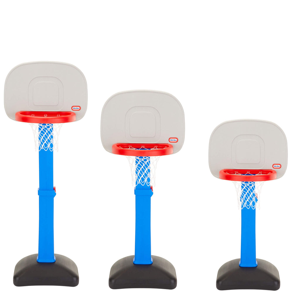 TotSports™ Easy Score™ Basketball Set - Height-Adjustable Basketball Set Designed for Early Basketball Practice and Active Play