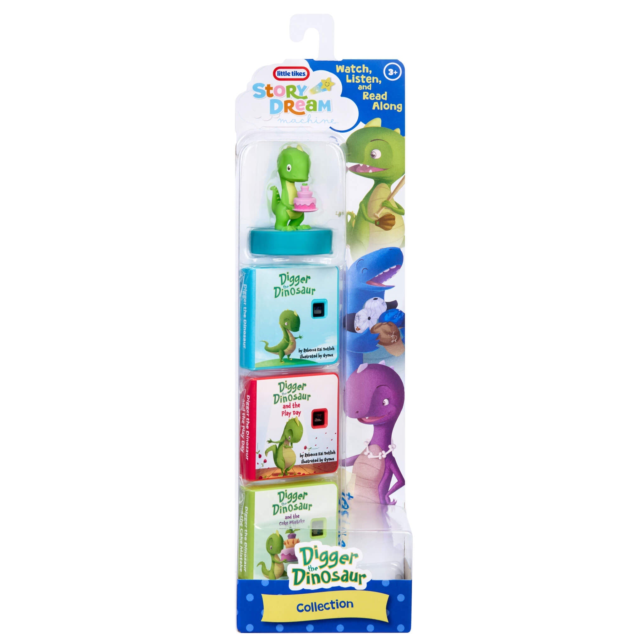Story Dream Machine™ Harper Collins Digger the Dinosaur - Digger the Dinosaur Story Pack Designed for Dinosaur-Themed Read-Along Adventures