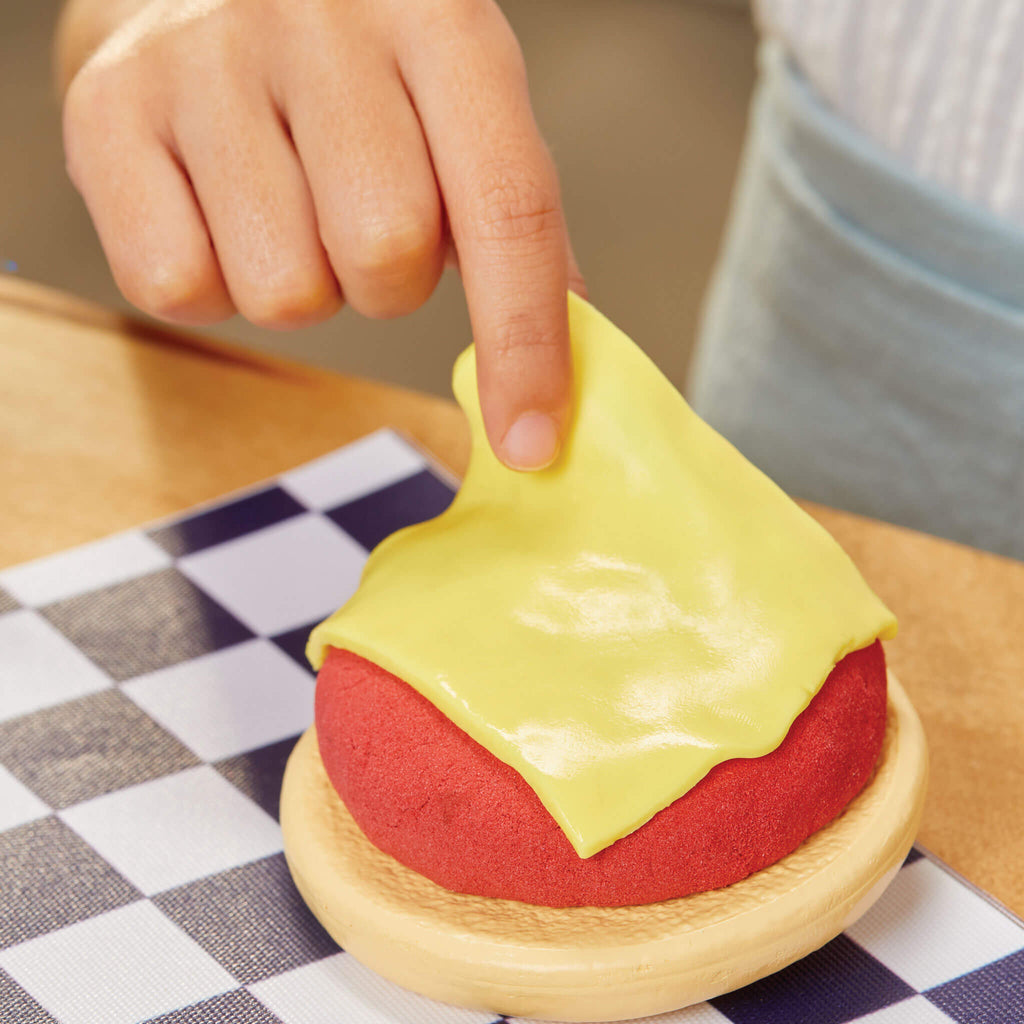 Creative Chefs™ Cheeseburger and Fries Kit - Creative Chefs Burger and Fries Kit Designed for Backyard Barbecue and Restaurant Role Play