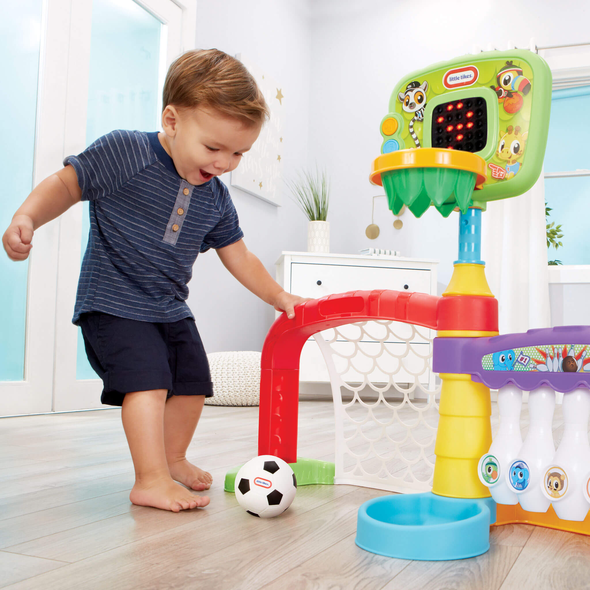 Learn & Play™ 3-in-1 Sports Zone™ - 3-in-1 Toddler Sports Zone Designed for Active Indoor Play and Motor Practice