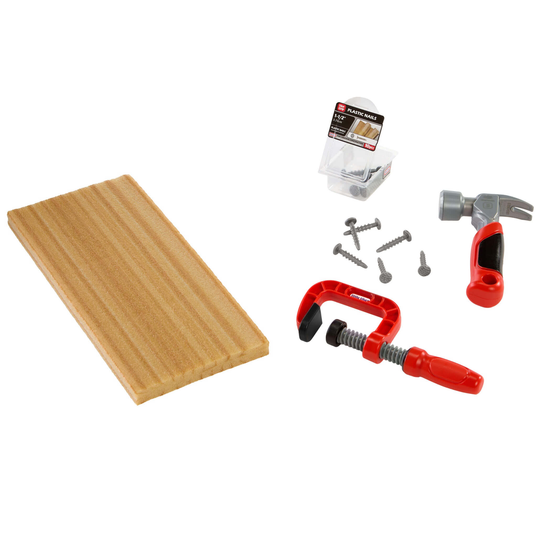 Creative Construction™ Hammer and Nail Set - Creative Construction Hammer and Nail Set Designed for Kid-Friendly Pretend Construction Play