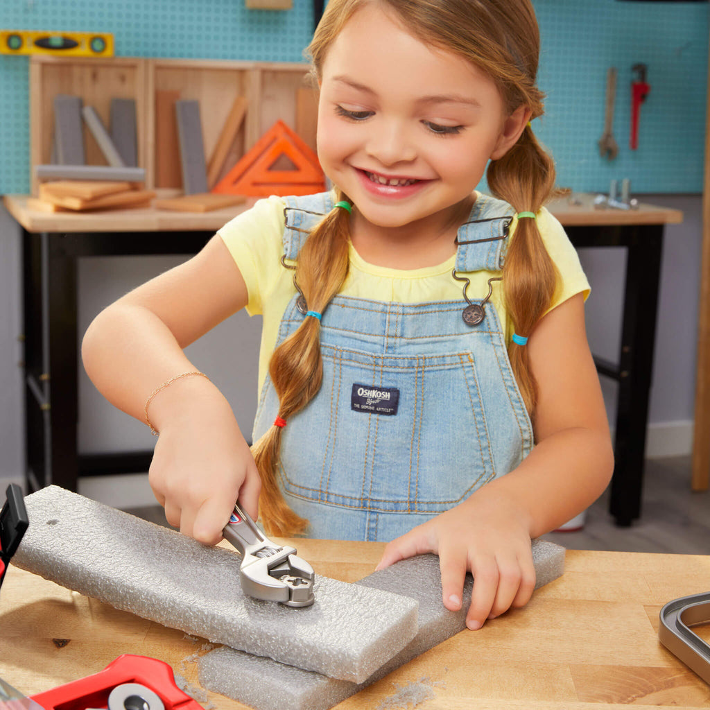 Creative Construction™ Tool Box Set - Creative Construction Tool Box Designed for Fixing, Building and Construction Role Play