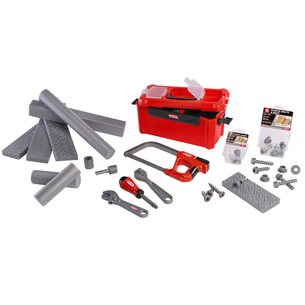 Creative Construction™ Tool Box Set - Creative Construction Tool Box Designed for Fixing, Building and Construction Role Play