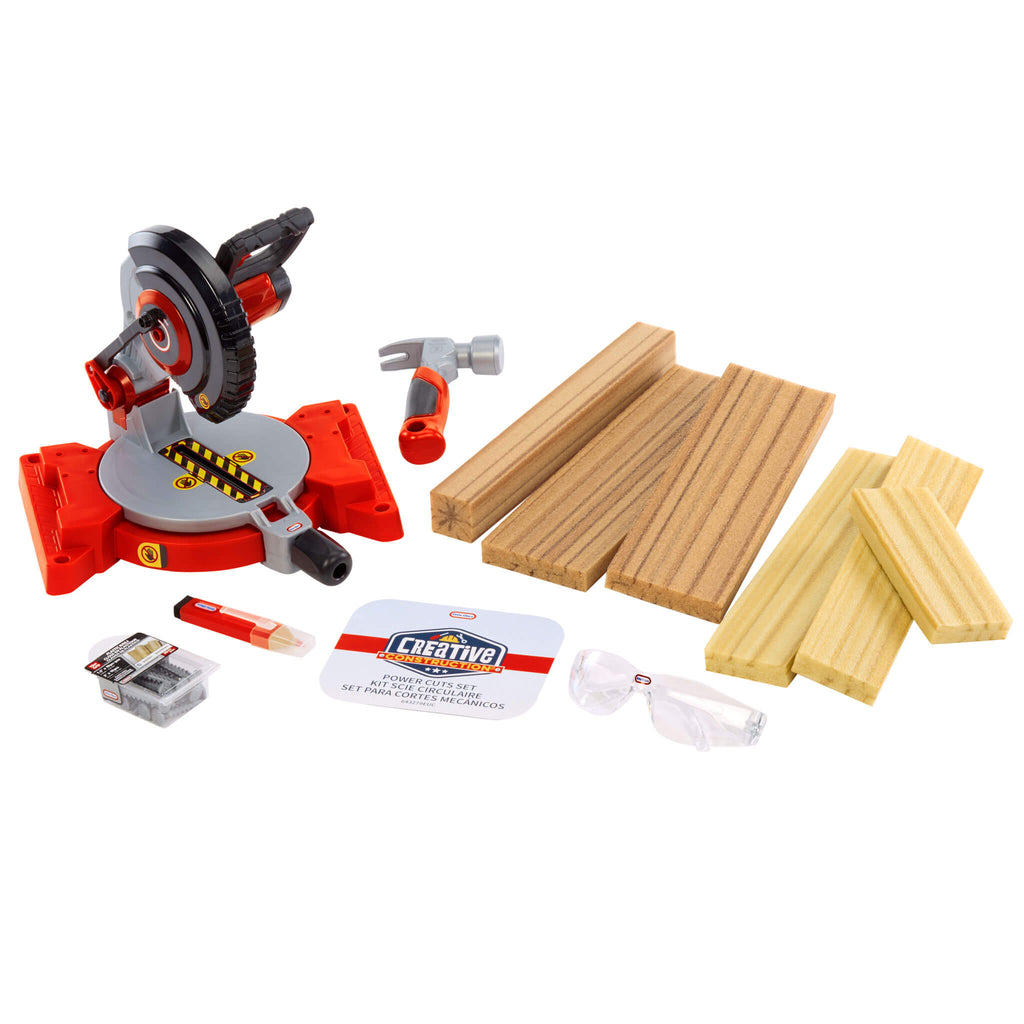 Creative Construction™ Power Cuts Set - Creative Construction Power Cuts Set Designed for Workshop Role Play and Creative Projects