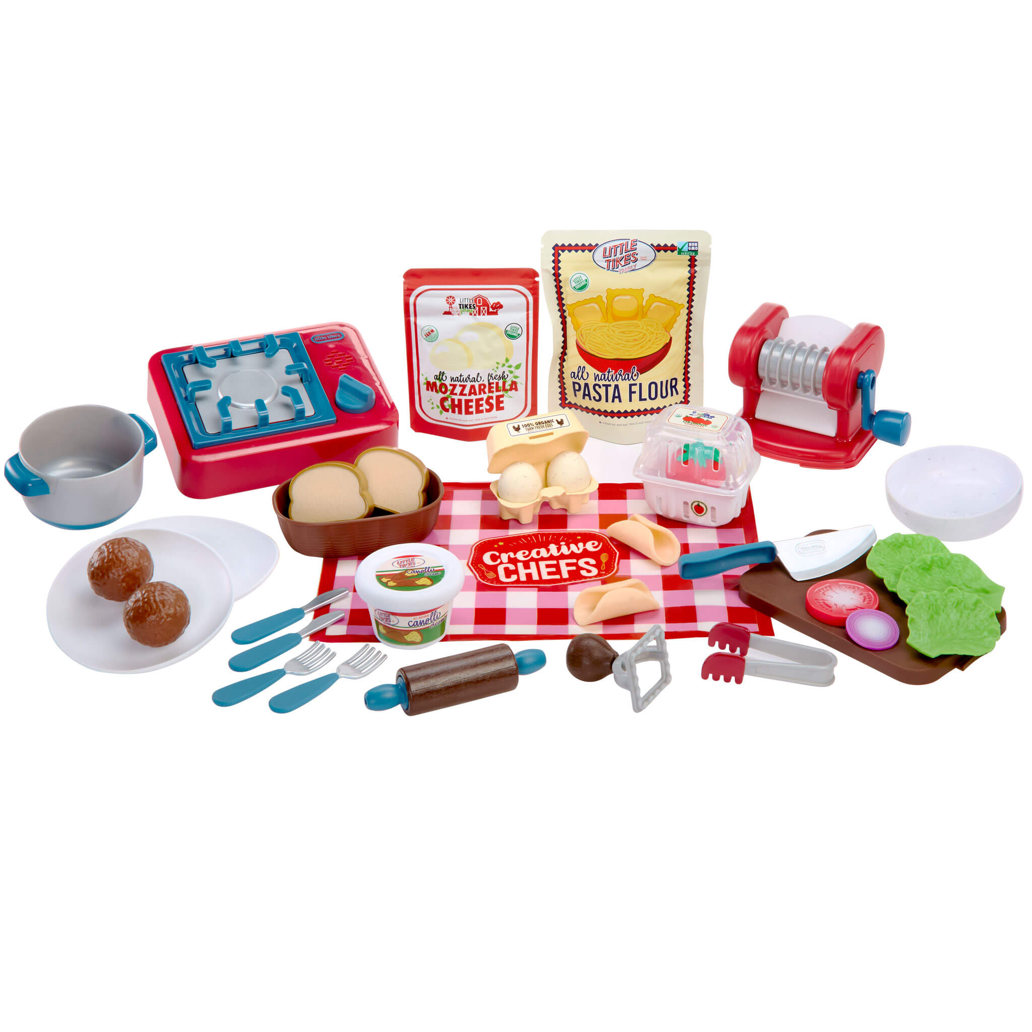 Creative Chefs™ Italian Restaurant Kit - Creative Chefs Italian Restaurant Kit Designed for Pretend Pasta Making and Restaurant Role Play