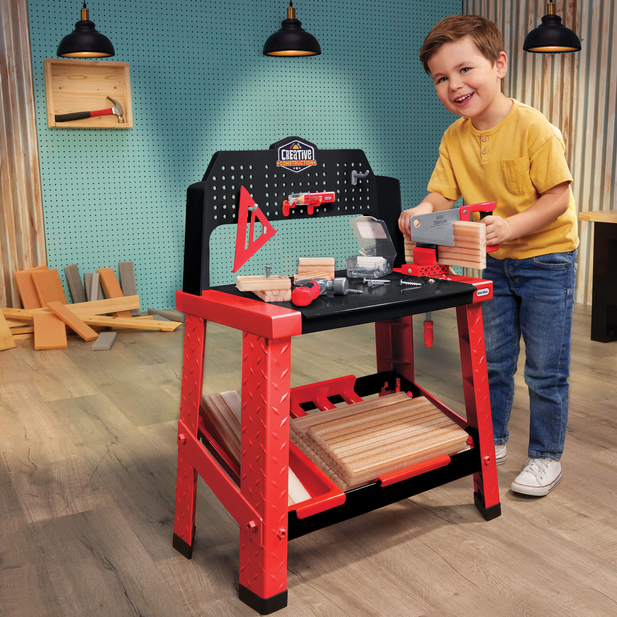Creative Construction™ Workbench - Creative Construction Workbench Designed for Open-Ended Workshop and Project Play