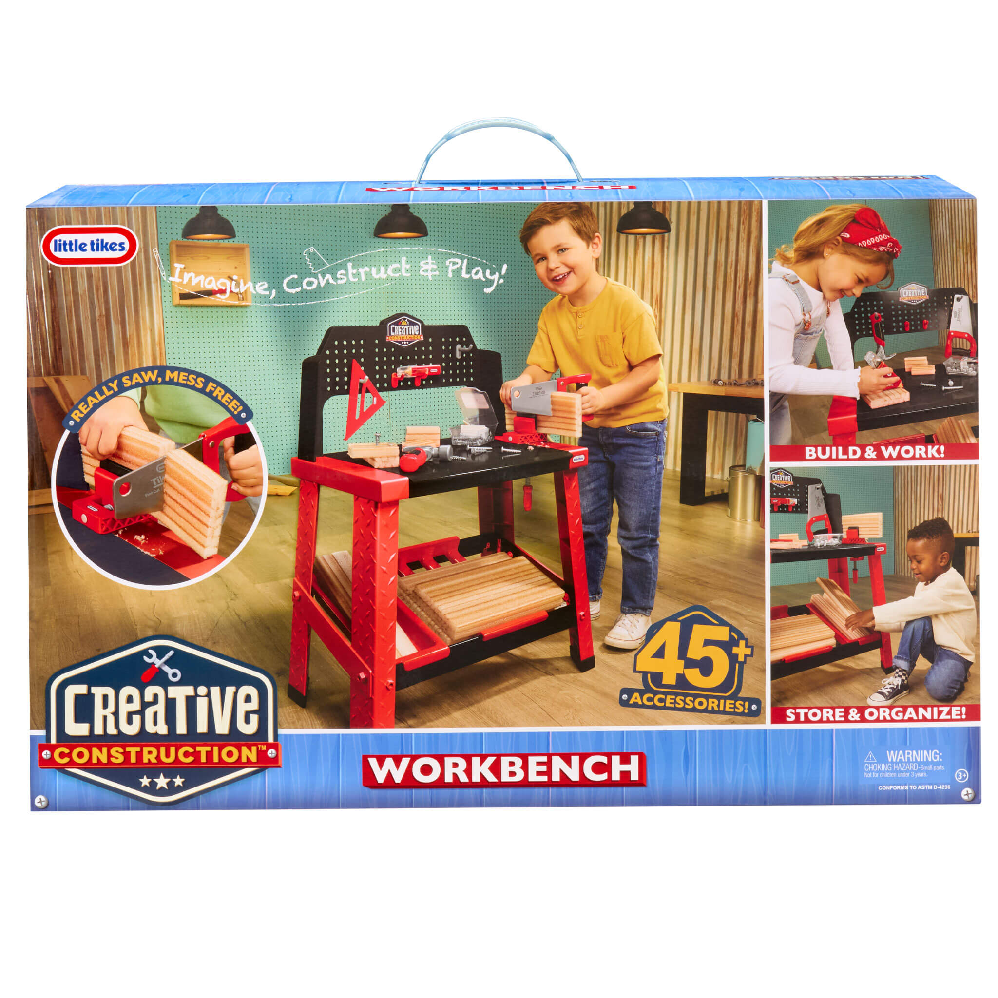 Creative Construction™ Workbench - Creative Construction Workbench Designed for Open-Ended Workshop and Project Play