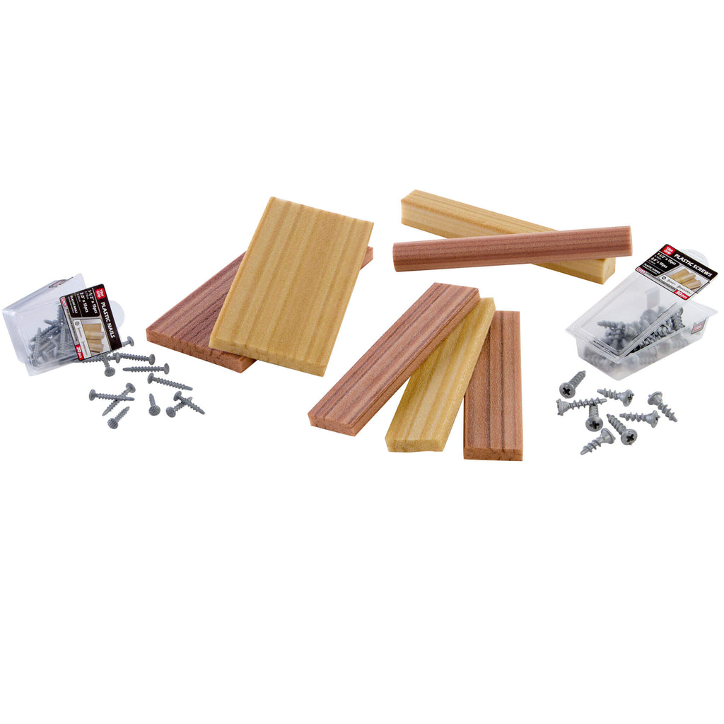 Creative Construction™ Wood, Nails and Screw Bundle - Creative Construction Refill Bundle Designed for Hands-On Construction and Building Ideas