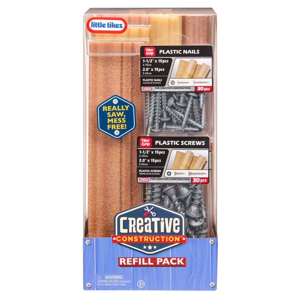 Creative Construction™ Wood, Nails and Screw Bundle - Creative Construction Refill Bundle Designed for Hands-On Construction and Building Ideas