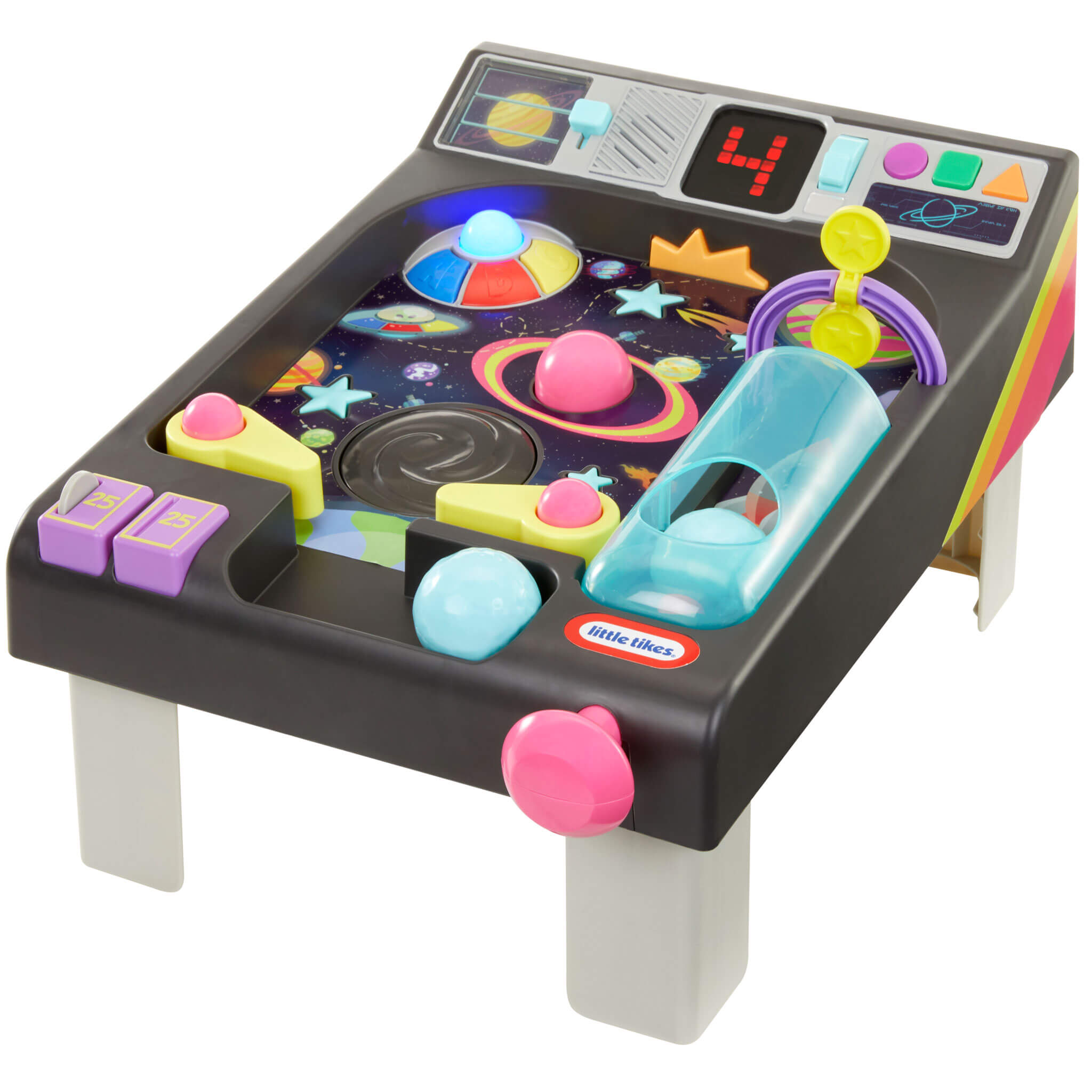 Old School My First Pinball Activity Table - Toddler Pinball Activity Center Designed for Hands-On Early Learning and Arcade Play