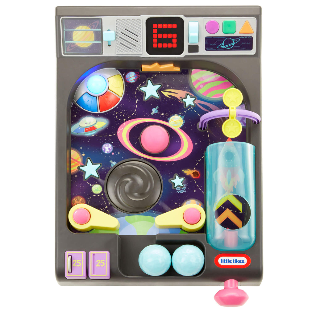 Old School My First Pinball Activity Table - Toddler Pinball Activity Center Designed for Hands-On Early Learning and Arcade Play