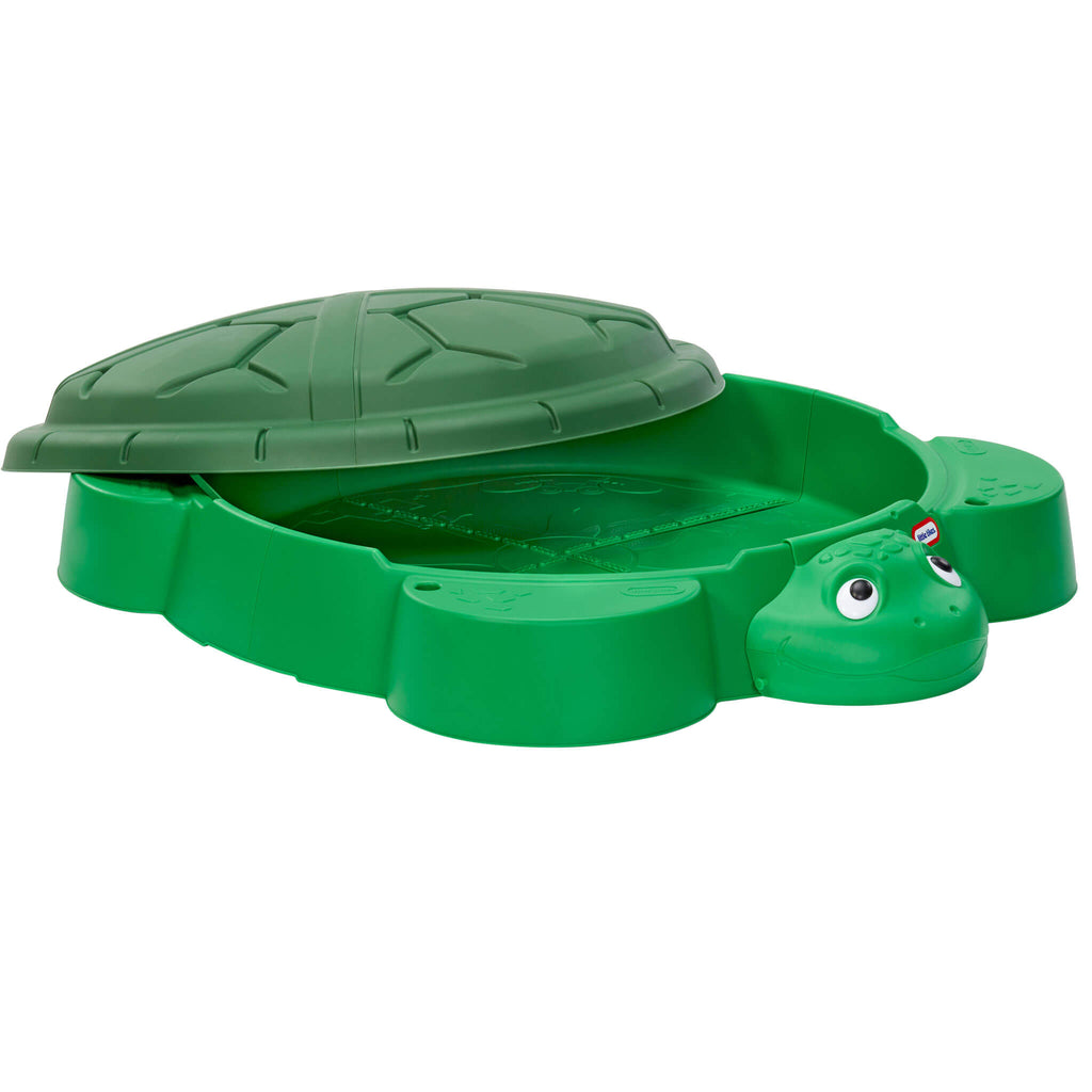 Turtle Sandbox - Turtle-Shaped Kids Sandbox Designed for Backyard Digging, Building and Sensory Play