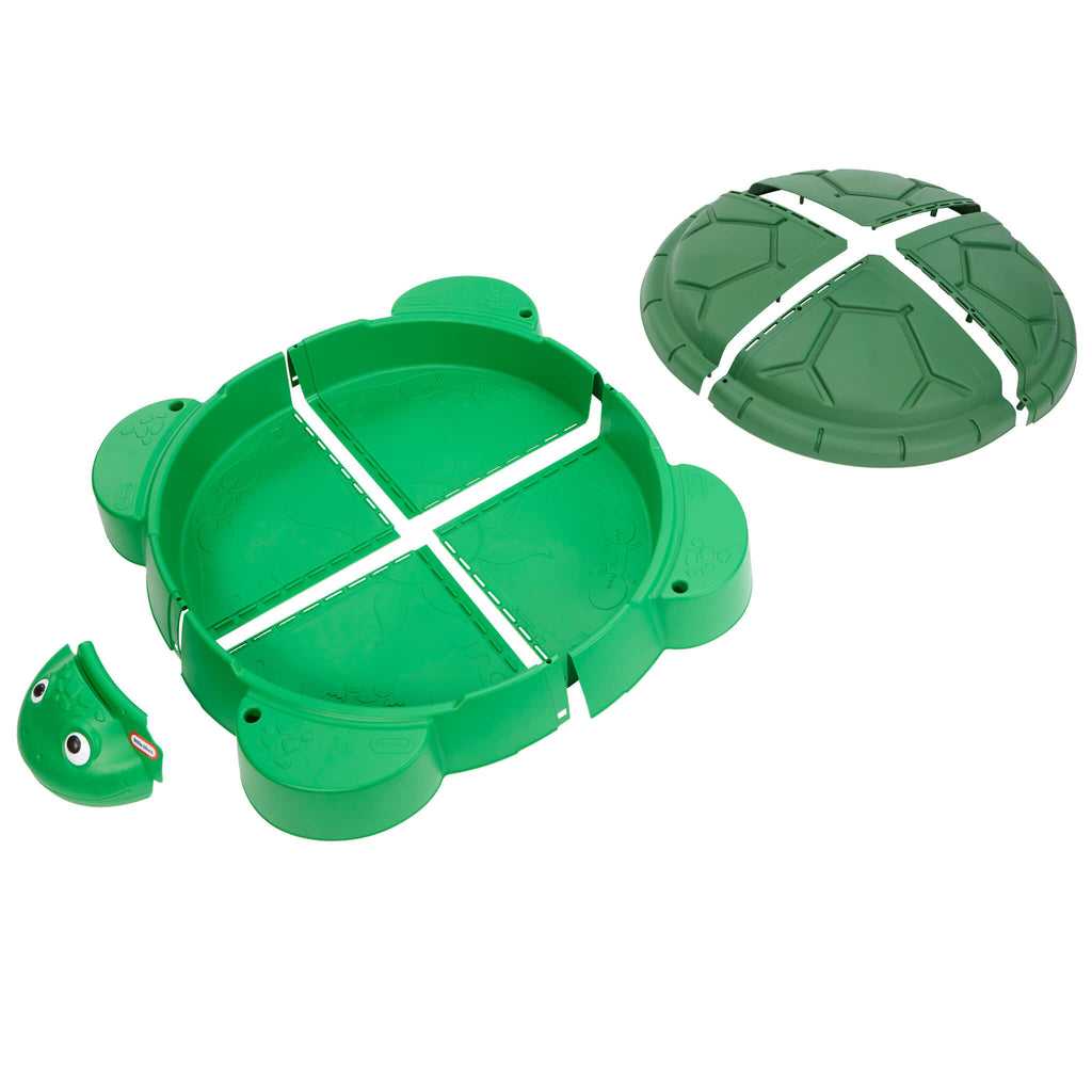 Turtle Sandbox - Turtle-Shaped Kids Sandbox Designed for Backyard Digging, Building and Sensory Play