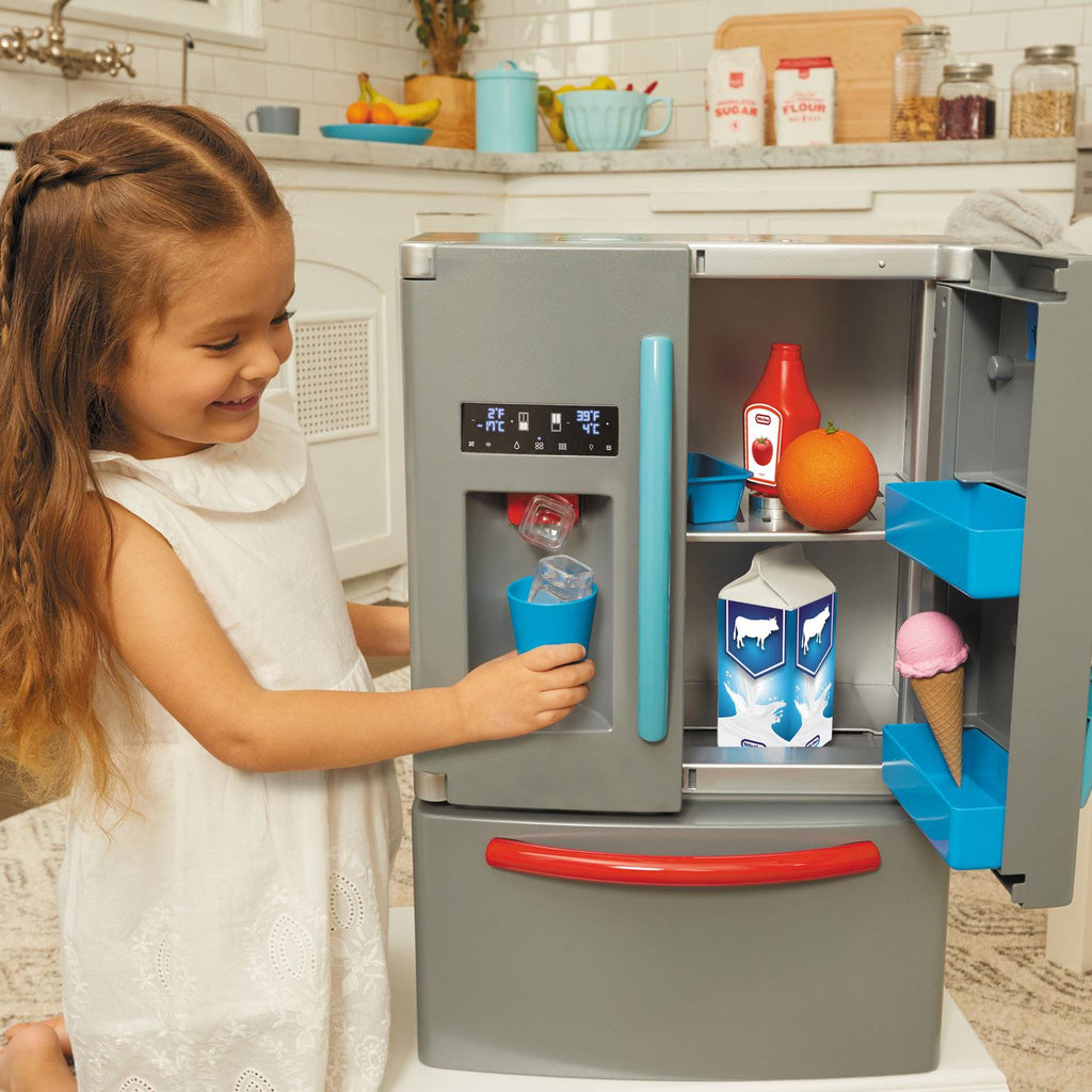 First Fridge - Kids Pretend Fridge Playset Designed for Kitchen Role Play and Food Organization