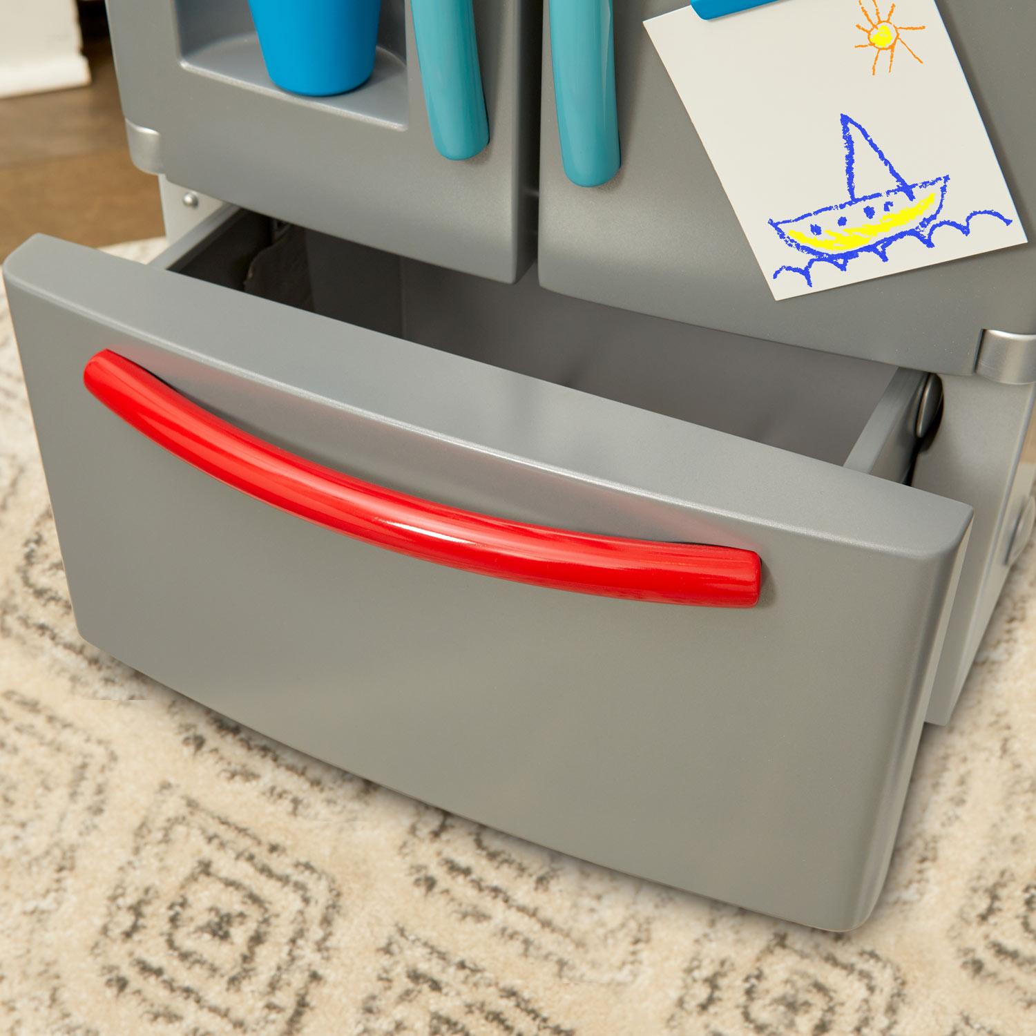 First Fridge - Kids Pretend Fridge Playset Designed for Kitchen Role Play and Food Organization