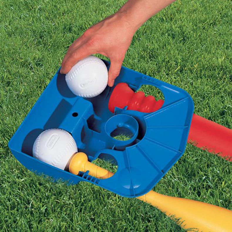 TotSports™ T-Ball Set - Young Player T-Ball Set Designed for Solo or Group Batting Practice